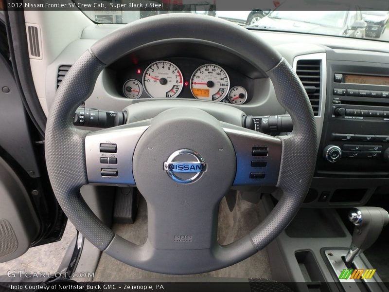Super Black / Steel 2012 Nissan Frontier SV Crew Cab