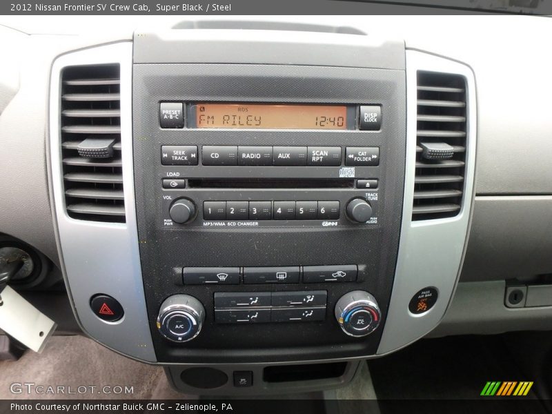 Super Black / Steel 2012 Nissan Frontier SV Crew Cab