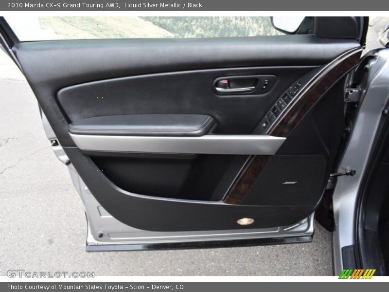 Liquid Silver Metallic / Black 2010 Mazda CX-9 Grand Touring AWD