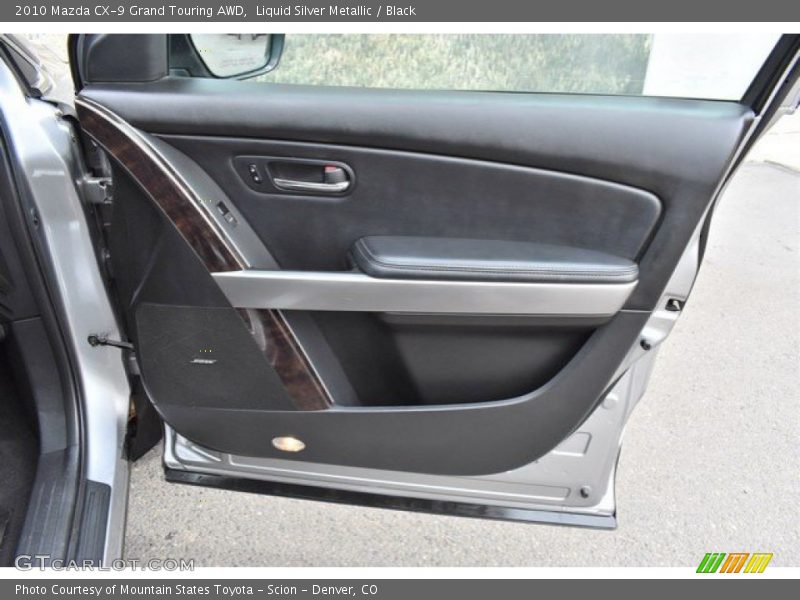 Liquid Silver Metallic / Black 2010 Mazda CX-9 Grand Touring AWD