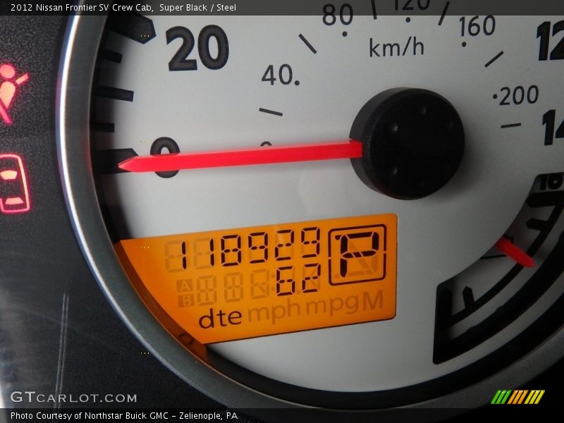 Super Black / Steel 2012 Nissan Frontier SV Crew Cab