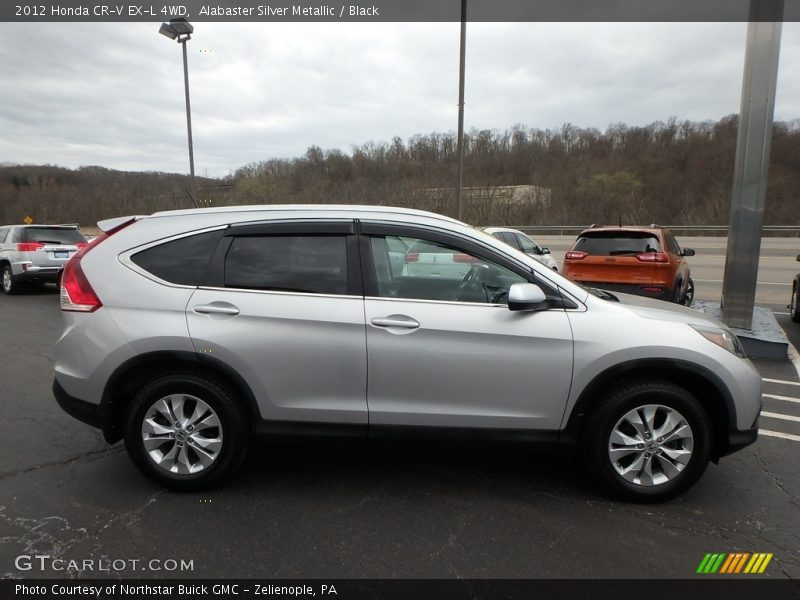 Alabaster Silver Metallic / Black 2012 Honda CR-V EX-L 4WD