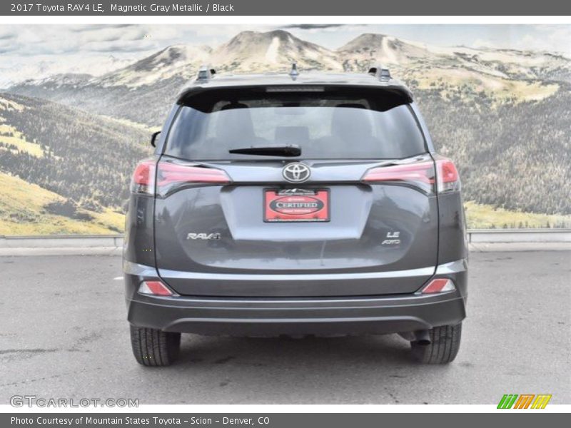Magnetic Gray Metallic / Black 2017 Toyota RAV4 LE
