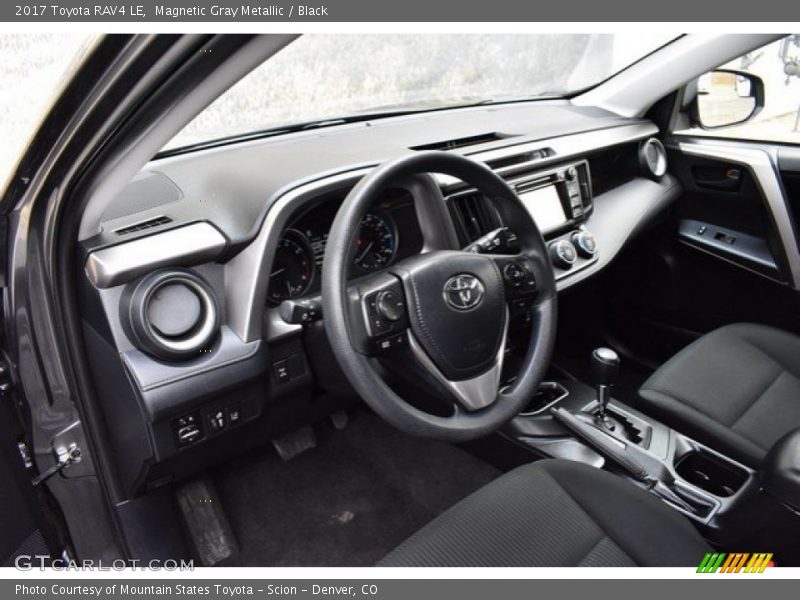 Magnetic Gray Metallic / Black 2017 Toyota RAV4 LE