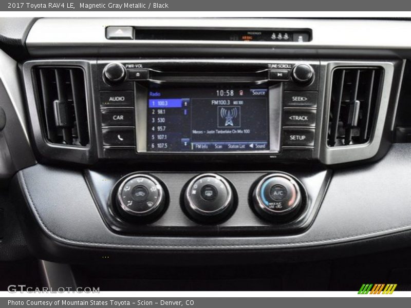 Magnetic Gray Metallic / Black 2017 Toyota RAV4 LE
