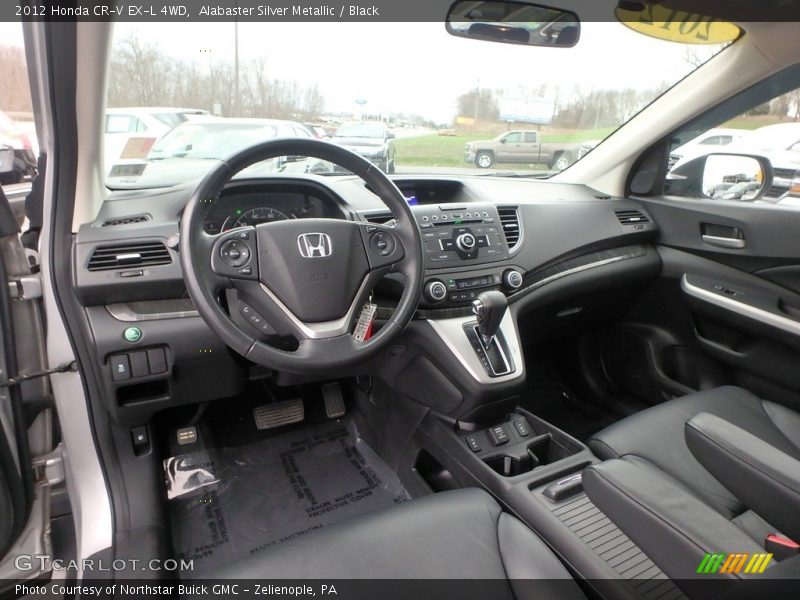 Alabaster Silver Metallic / Black 2012 Honda CR-V EX-L 4WD