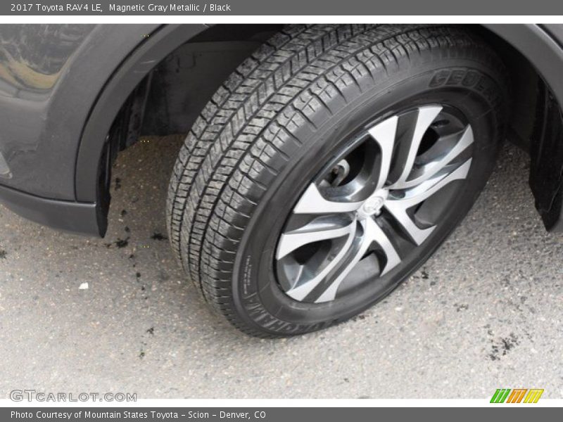 Magnetic Gray Metallic / Black 2017 Toyota RAV4 LE