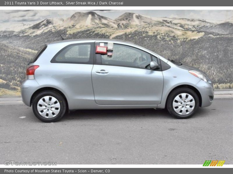 Silver Streak Mica / Dark Charcoal 2011 Toyota Yaris 3 Door Liftback