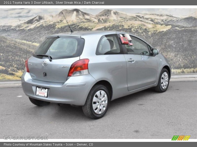 Silver Streak Mica / Dark Charcoal 2011 Toyota Yaris 3 Door Liftback