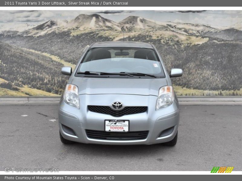 Silver Streak Mica / Dark Charcoal 2011 Toyota Yaris 3 Door Liftback