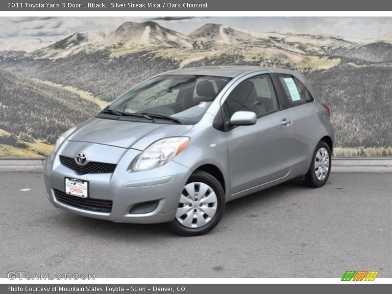 Silver Streak Mica / Dark Charcoal 2011 Toyota Yaris 3 Door Liftback