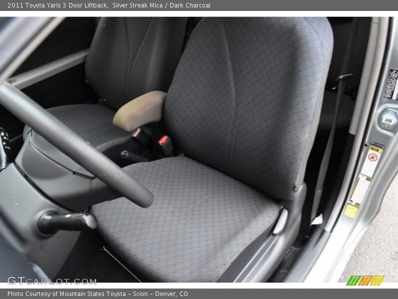 Silver Streak Mica / Dark Charcoal 2011 Toyota Yaris 3 Door Liftback