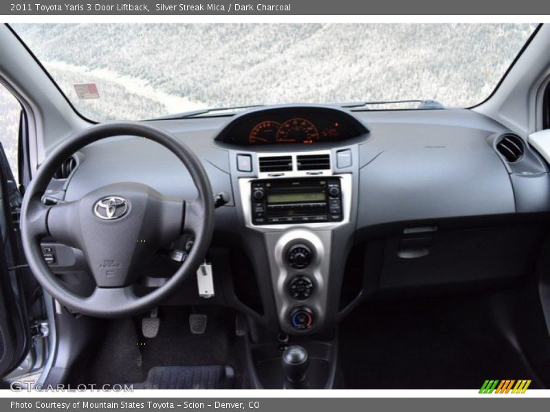 Silver Streak Mica / Dark Charcoal 2011 Toyota Yaris 3 Door Liftback