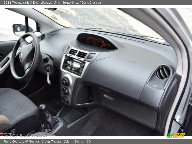 Silver Streak Mica / Dark Charcoal 2011 Toyota Yaris 3 Door Liftback
