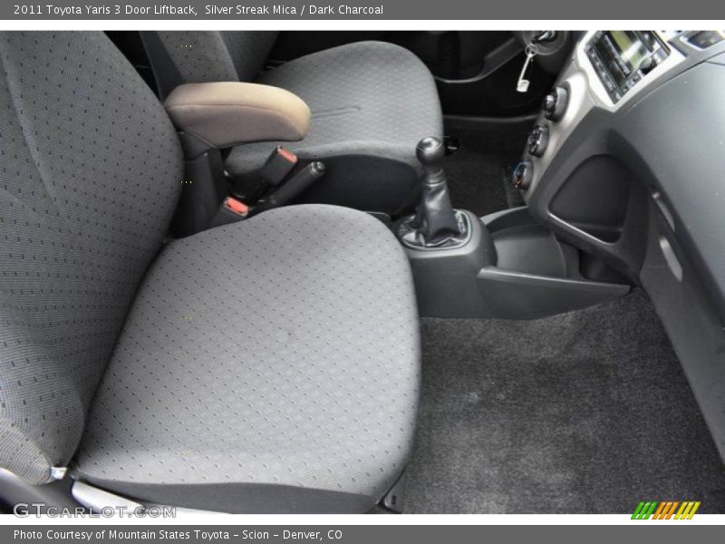 Silver Streak Mica / Dark Charcoal 2011 Toyota Yaris 3 Door Liftback