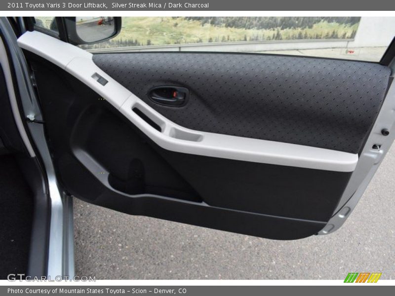 Silver Streak Mica / Dark Charcoal 2011 Toyota Yaris 3 Door Liftback