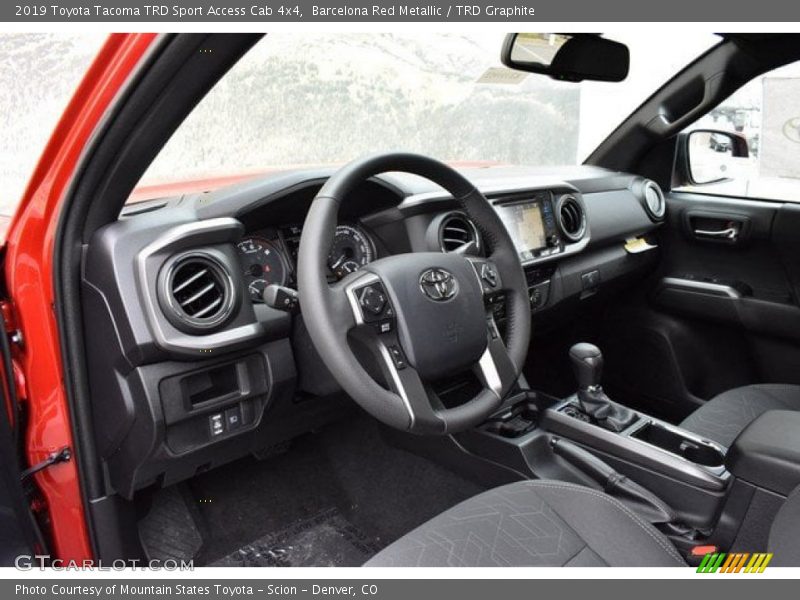 Barcelona Red Metallic / TRD Graphite 2019 Toyota Tacoma TRD Sport Access Cab 4x4