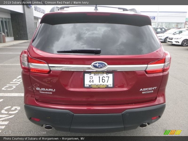 Crimson Red Pearl / Warm Ivory 2019 Subaru Ascent Limited