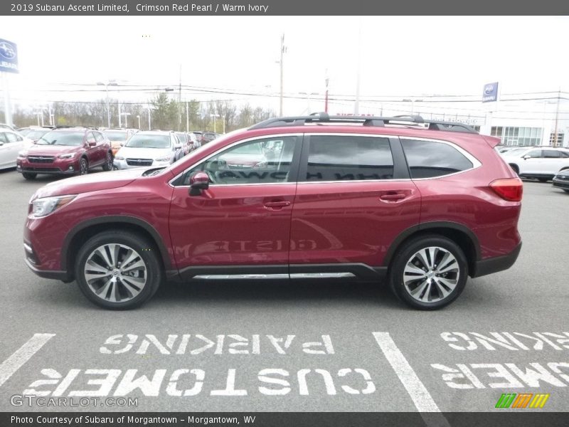 Crimson Red Pearl / Warm Ivory 2019 Subaru Ascent Limited