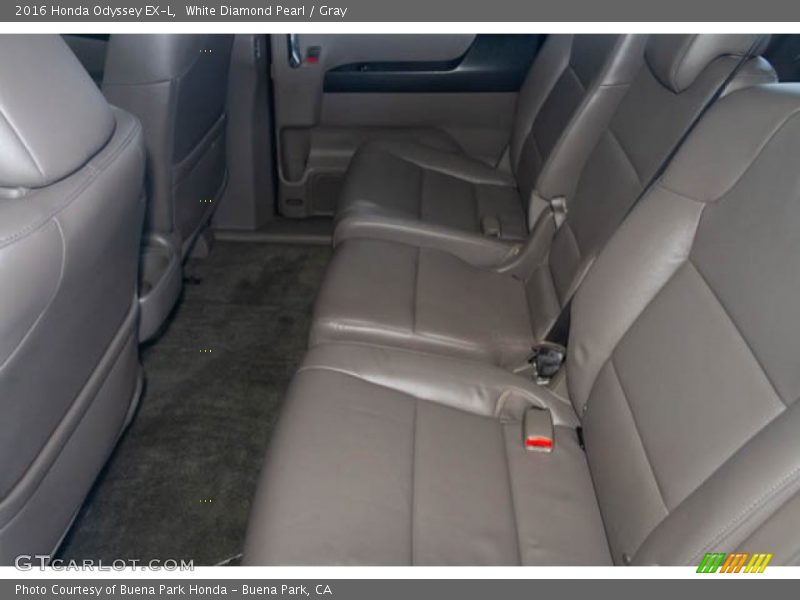 White Diamond Pearl / Gray 2016 Honda Odyssey EX-L