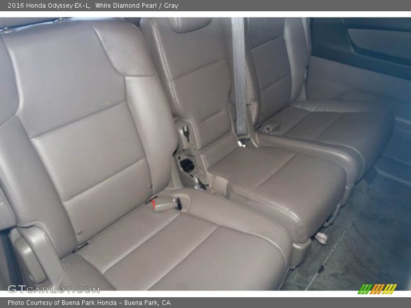 White Diamond Pearl / Gray 2016 Honda Odyssey EX-L