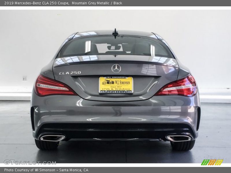 Mountain Grey Metallic / Black 2019 Mercedes-Benz CLA 250 Coupe