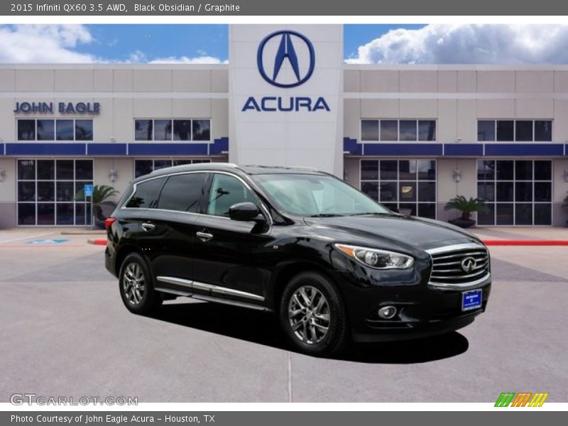 Black Obsidian / Graphite 2015 Infiniti QX60 3.5 AWD
