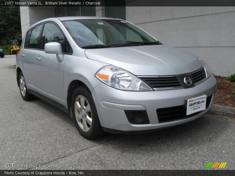 Brilliant Silver Metallic / Charcoal 2007 Nissan Versa SL