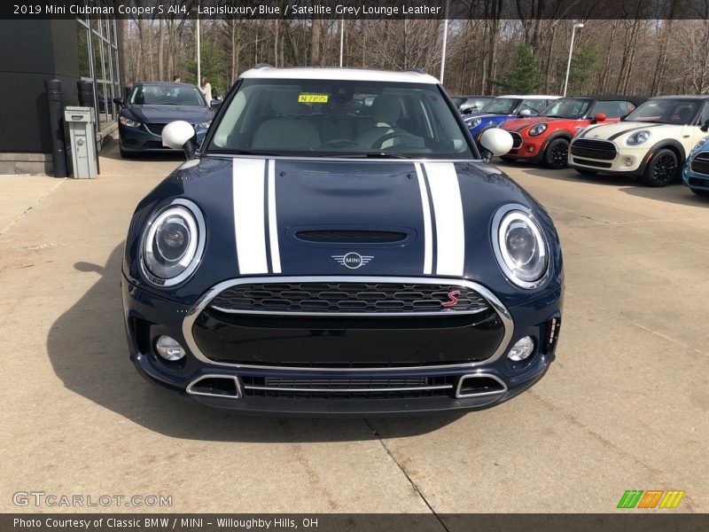 Lapisluxury Blue / Satellite Grey Lounge Leather 2019 Mini Clubman Cooper S All4