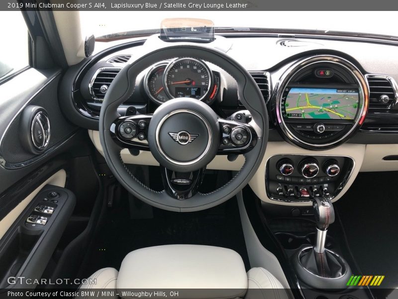 Lapisluxury Blue / Satellite Grey Lounge Leather 2019 Mini Clubman Cooper S All4