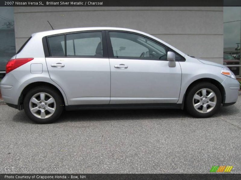 Brilliant Silver Metallic / Charcoal 2007 Nissan Versa SL