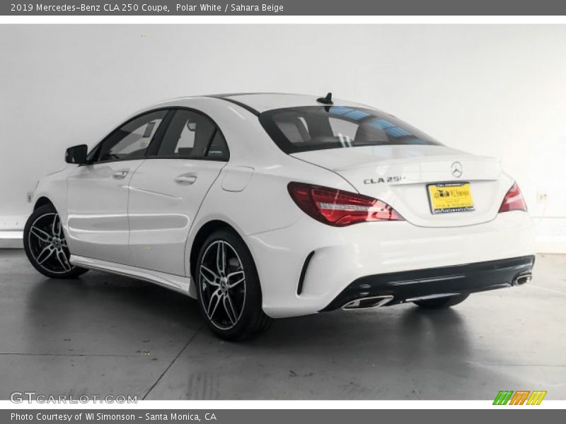 Polar White / Sahara Beige 2019 Mercedes-Benz CLA 250 Coupe