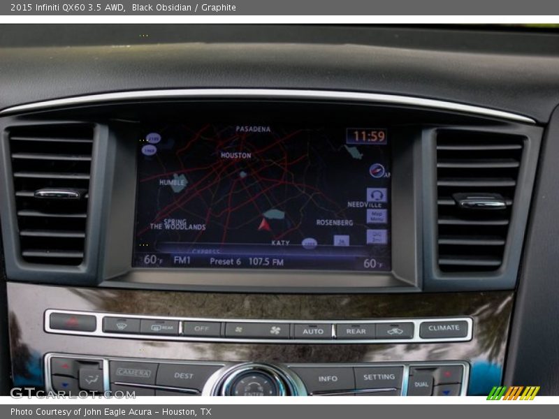 Black Obsidian / Graphite 2015 Infiniti QX60 3.5 AWD