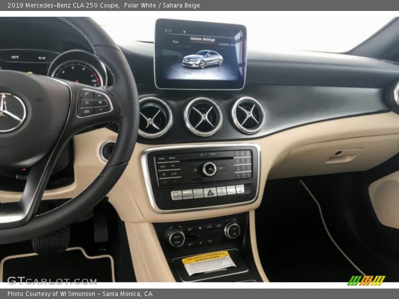Polar White / Sahara Beige 2019 Mercedes-Benz CLA 250 Coupe