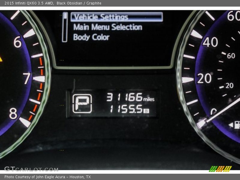 Black Obsidian / Graphite 2015 Infiniti QX60 3.5 AWD