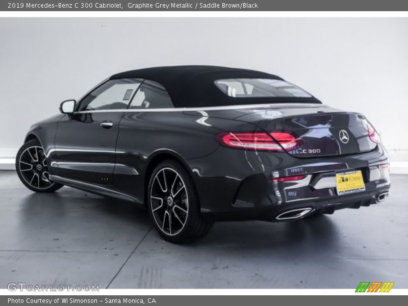 Graphite Grey Metallic / Saddle Brown/Black 2019 Mercedes-Benz C 300 Cabriolet