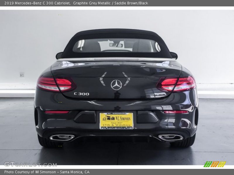 Graphite Grey Metallic / Saddle Brown/Black 2019 Mercedes-Benz C 300 Cabriolet