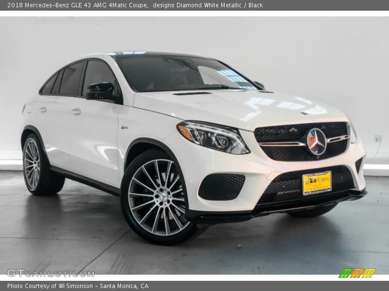designo Diamond White Metallic / Black 2018 Mercedes-Benz GLE 43 AMG 4Matic Coupe