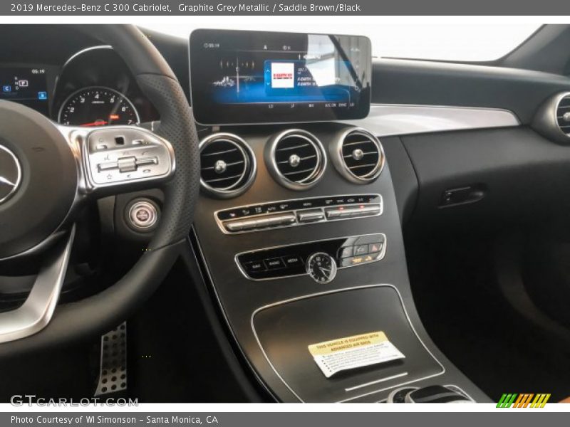Graphite Grey Metallic / Saddle Brown/Black 2019 Mercedes-Benz C 300 Cabriolet