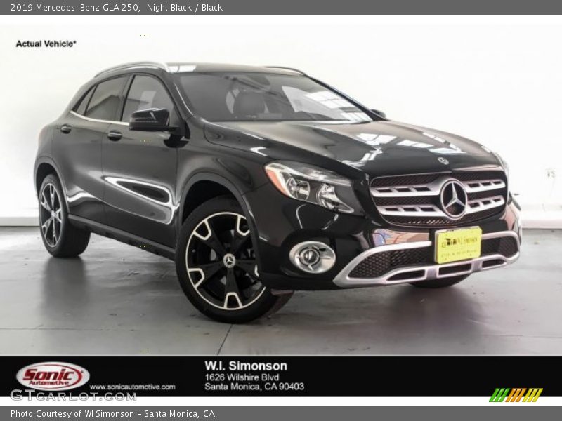 Night Black / Black 2019 Mercedes-Benz GLA 250