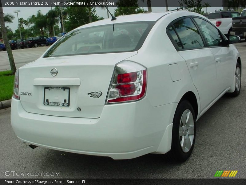 Fresh Powder White / Charcoal/Steel 2008 Nissan Sentra 2.0