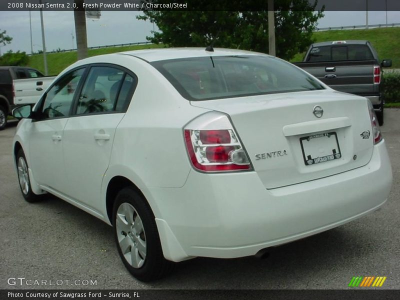 Fresh Powder White / Charcoal/Steel 2008 Nissan Sentra 2.0