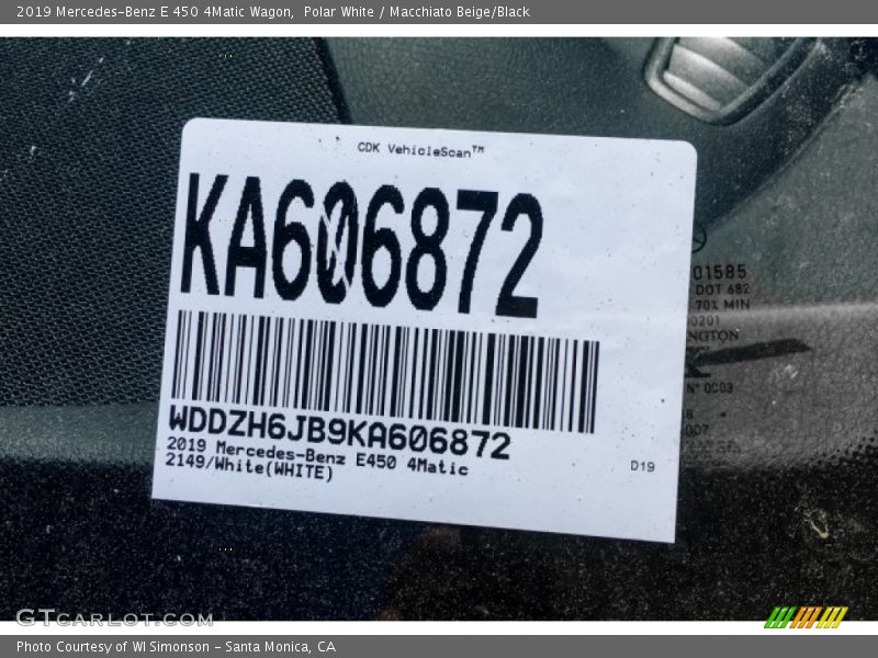 Polar White / Macchiato Beige/Black 2019 Mercedes-Benz E 450 4Matic Wagon