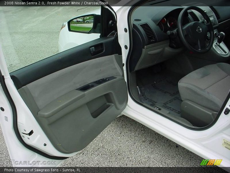 Fresh Powder White / Charcoal/Steel 2008 Nissan Sentra 2.0