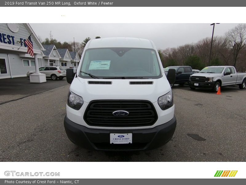 Oxford White / Pewter 2019 Ford Transit Van 250 MR Long