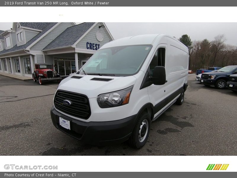 Oxford White / Pewter 2019 Ford Transit Van 250 MR Long