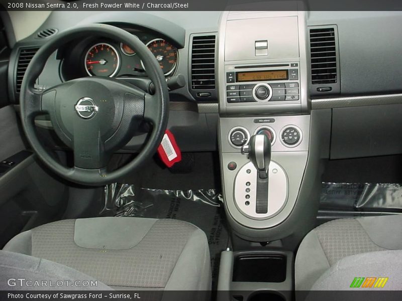 Fresh Powder White / Charcoal/Steel 2008 Nissan Sentra 2.0