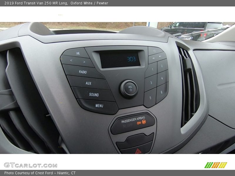 Oxford White / Pewter 2019 Ford Transit Van 250 MR Long
