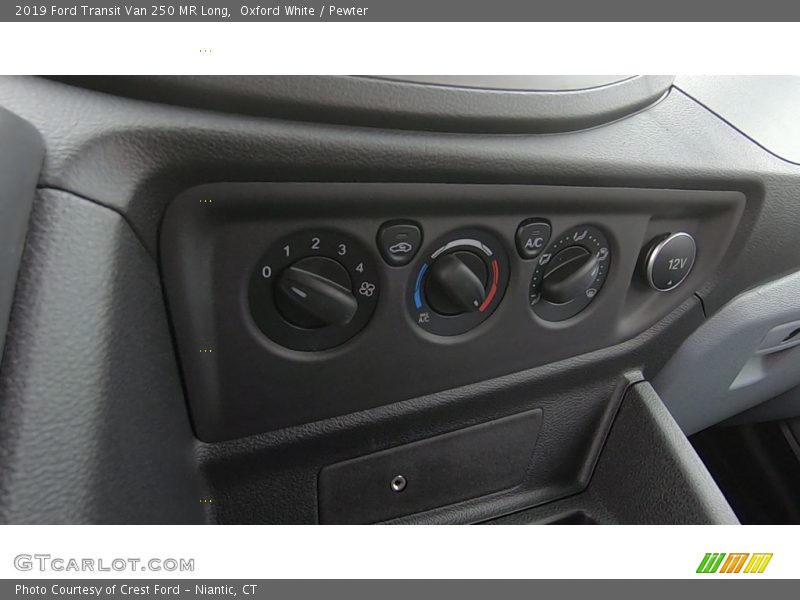Oxford White / Pewter 2019 Ford Transit Van 250 MR Long