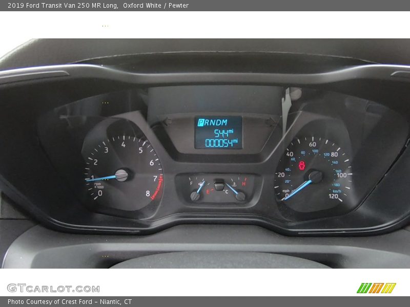 Oxford White / Pewter 2019 Ford Transit Van 250 MR Long